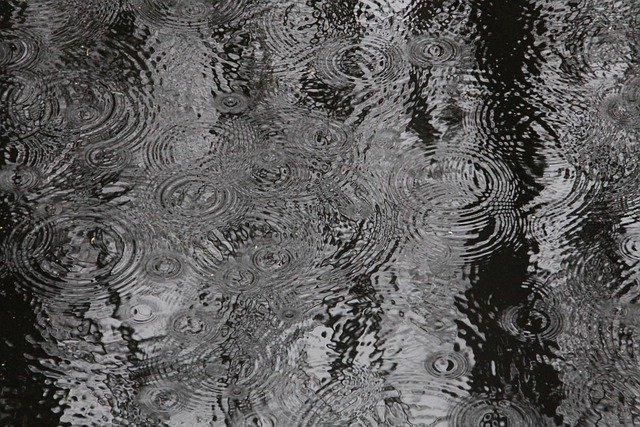 Raindrops during a performance