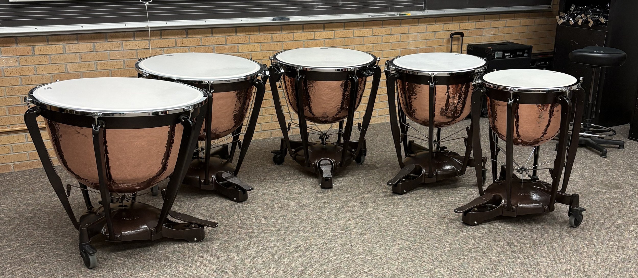 Bergerault timpani in storage position