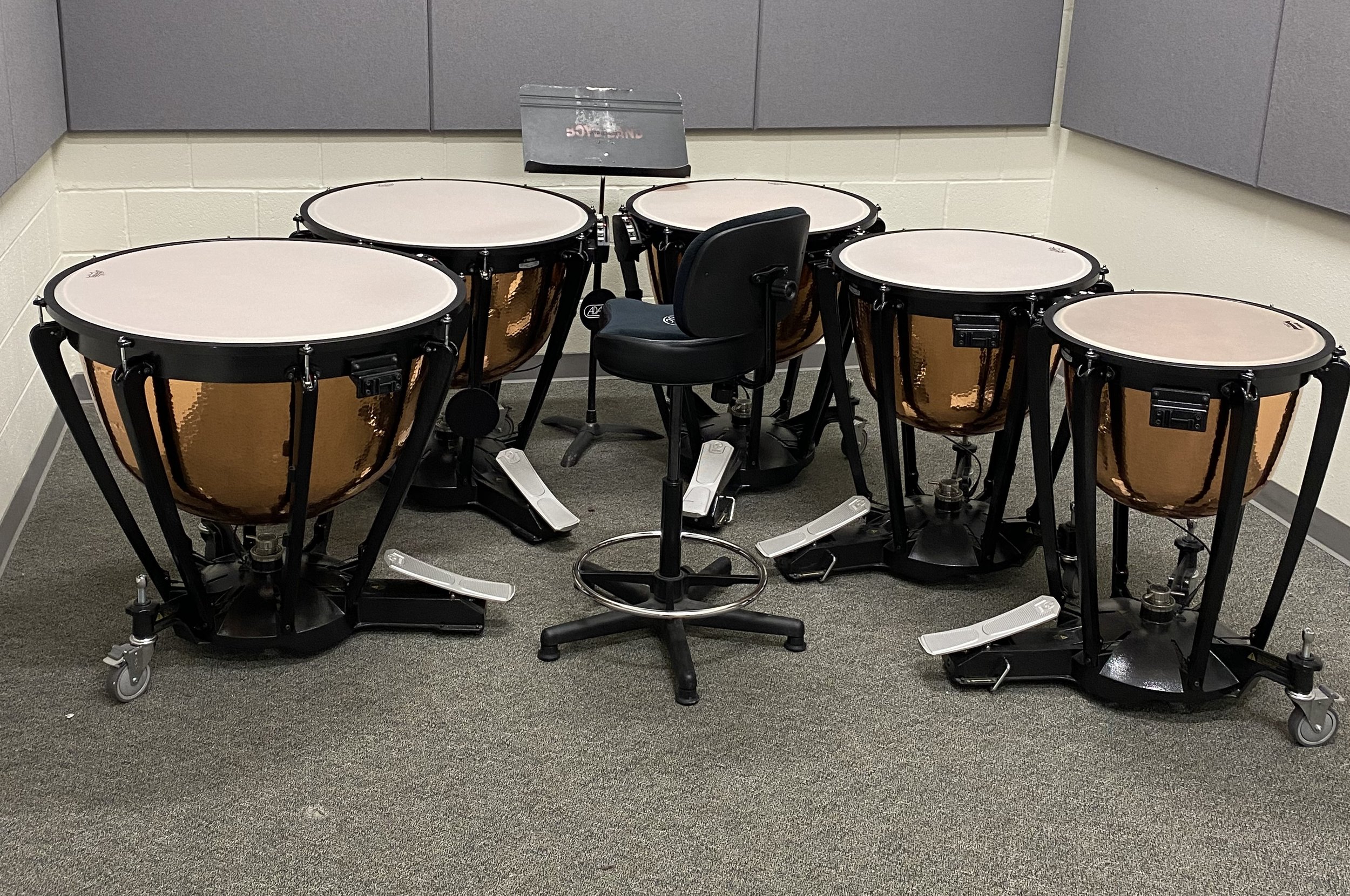Timpani in playing condition
