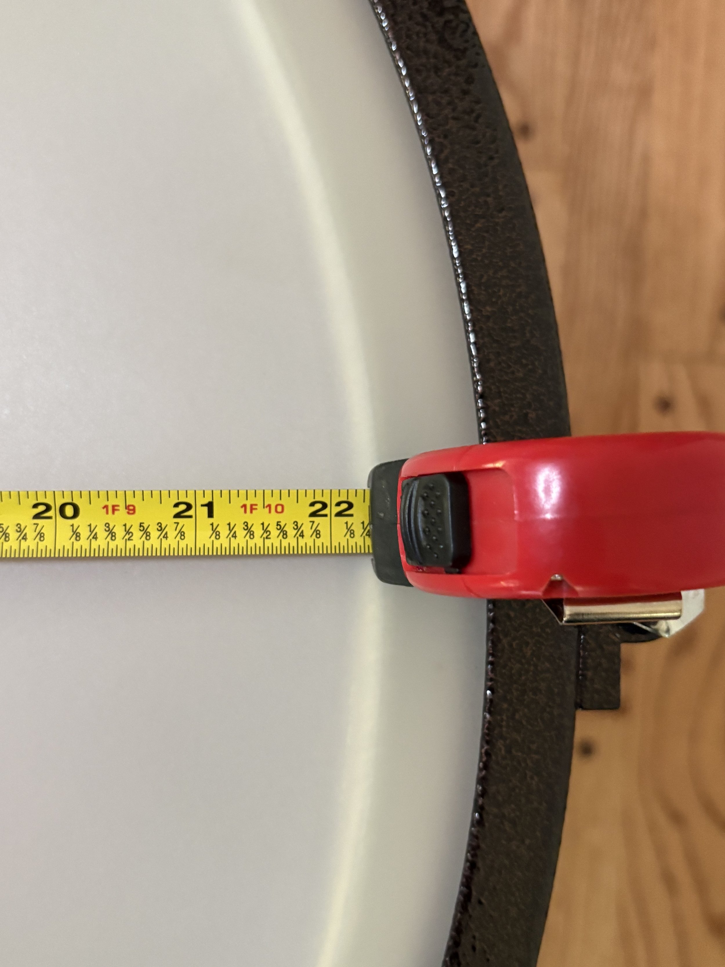 22 1/4 inch bowl rounds up to 23 inch bowl