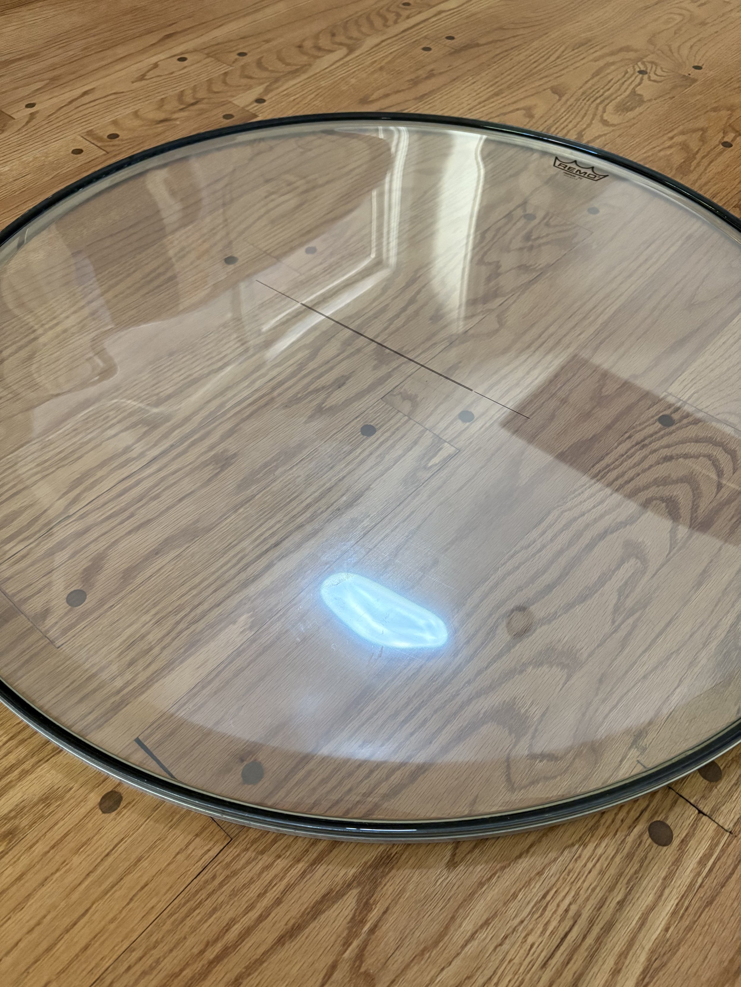 Clear mylar timpani head