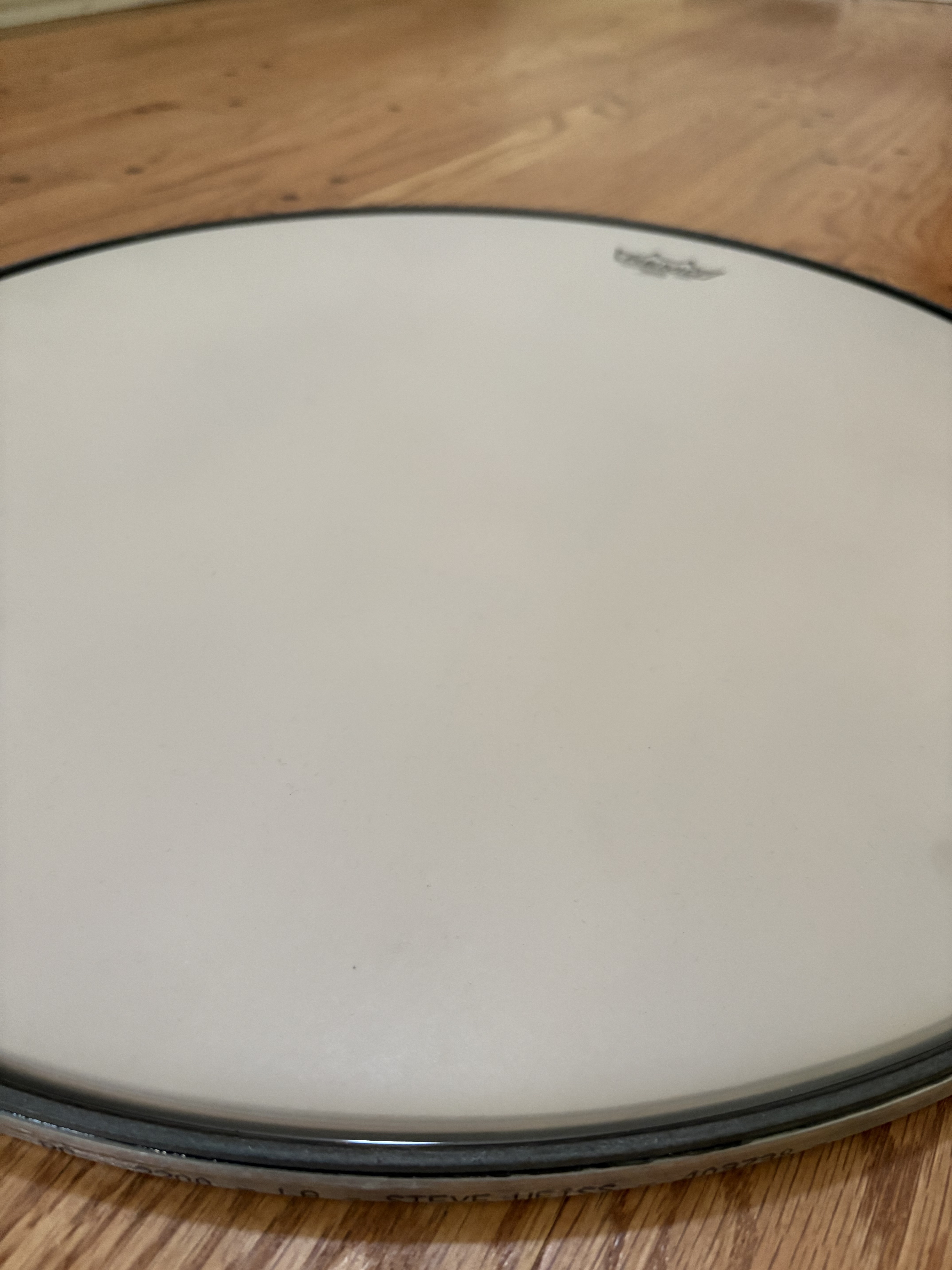 Hazy coated timpani head