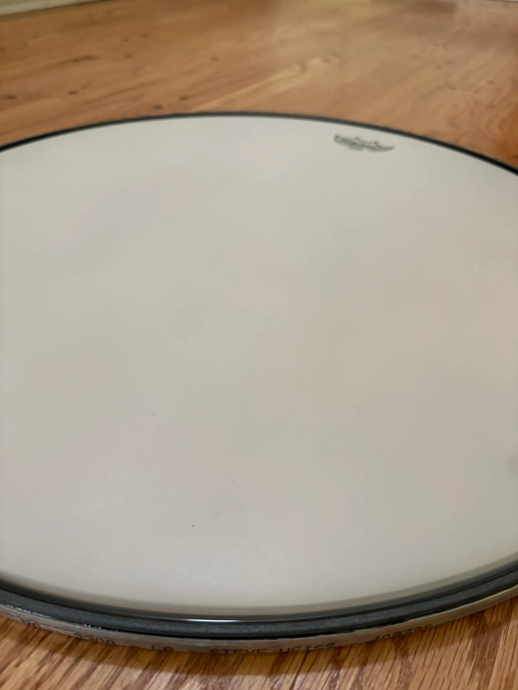 Hazy coated timpani head